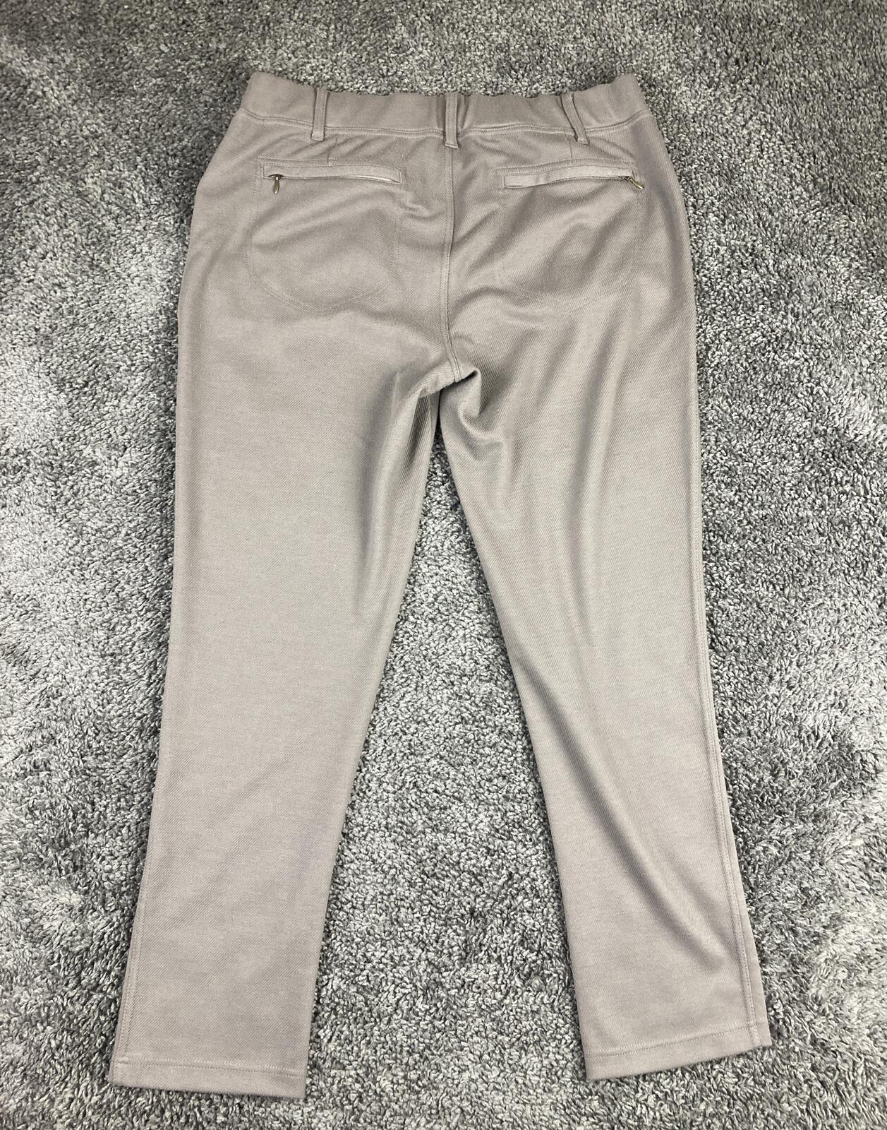 Royal Robbins Women's Jammer Knit Pants Gray Hiking Travel Stretch Sz L