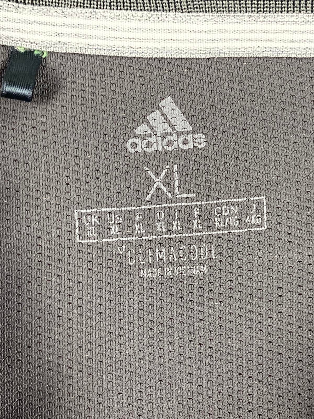 Adidas Men’s Shirt XL Long Sleeve Polo Gray Climacool Performance Athletic