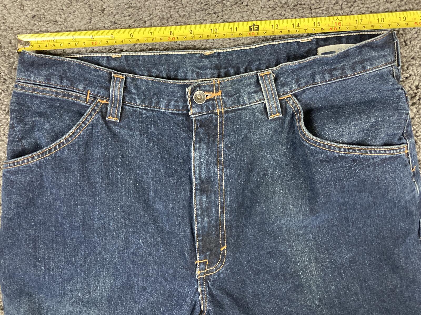 Vintage 1999 Gap Industrial Worker Jeans Men's Dark Wash Carpenter Denim 38x27