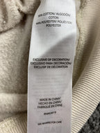 New Balance Hoodie Logo Pullover Youth Girls Beige Fleece Sweatshirt Sz 16