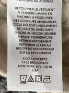 New Balance Hoodie Logo Pullover Youth Girls Beige Fleece Sweatshirt Sz 16