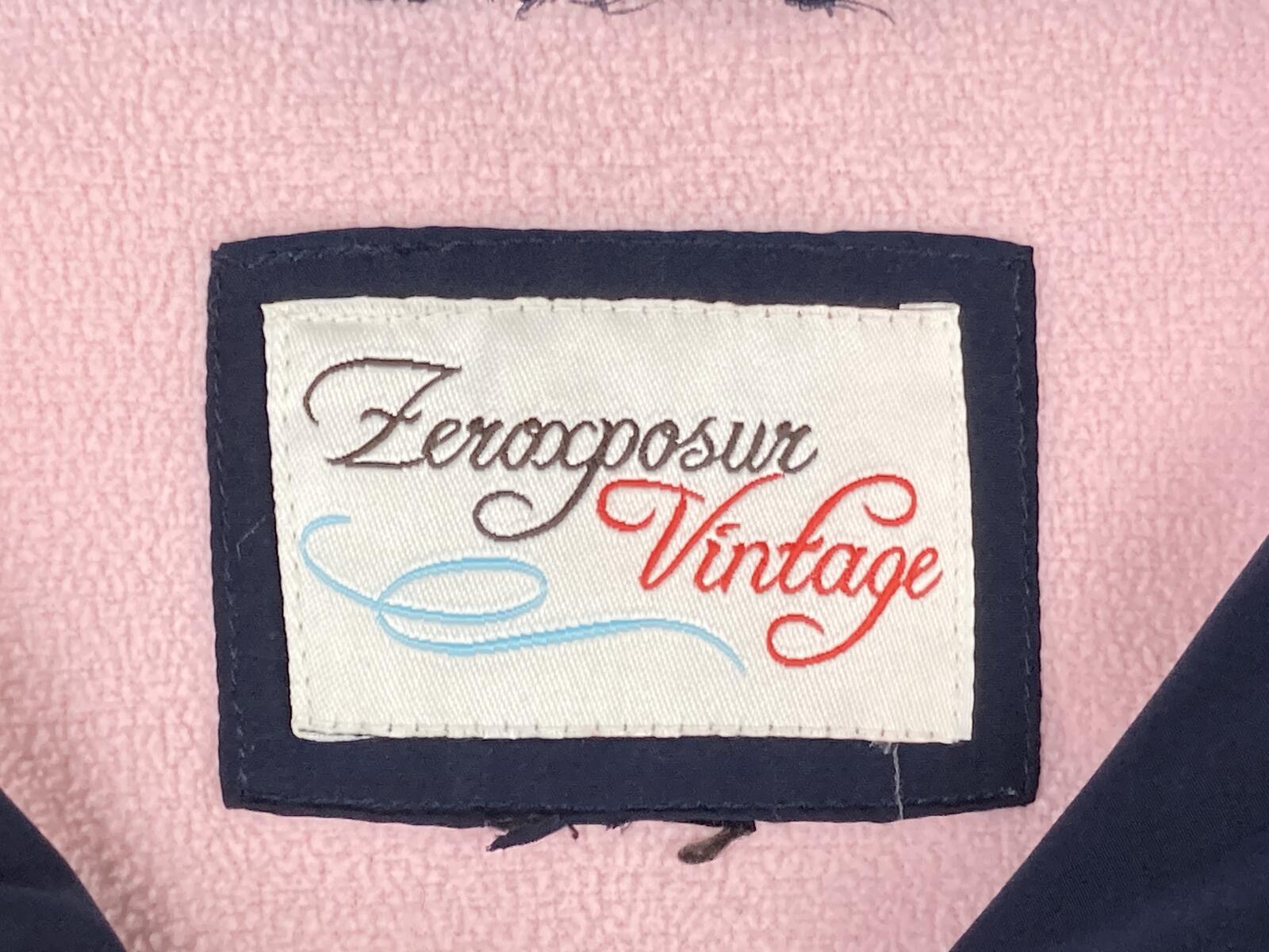 Vintage ZeroXposur Women’s Down Puffer Jacket Navy Pink Green Striped Coat Sz XL