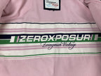 Vintage ZeroXposur Women’s Down Puffer Jacket Navy Pink Green Striped Coat Sz XL
