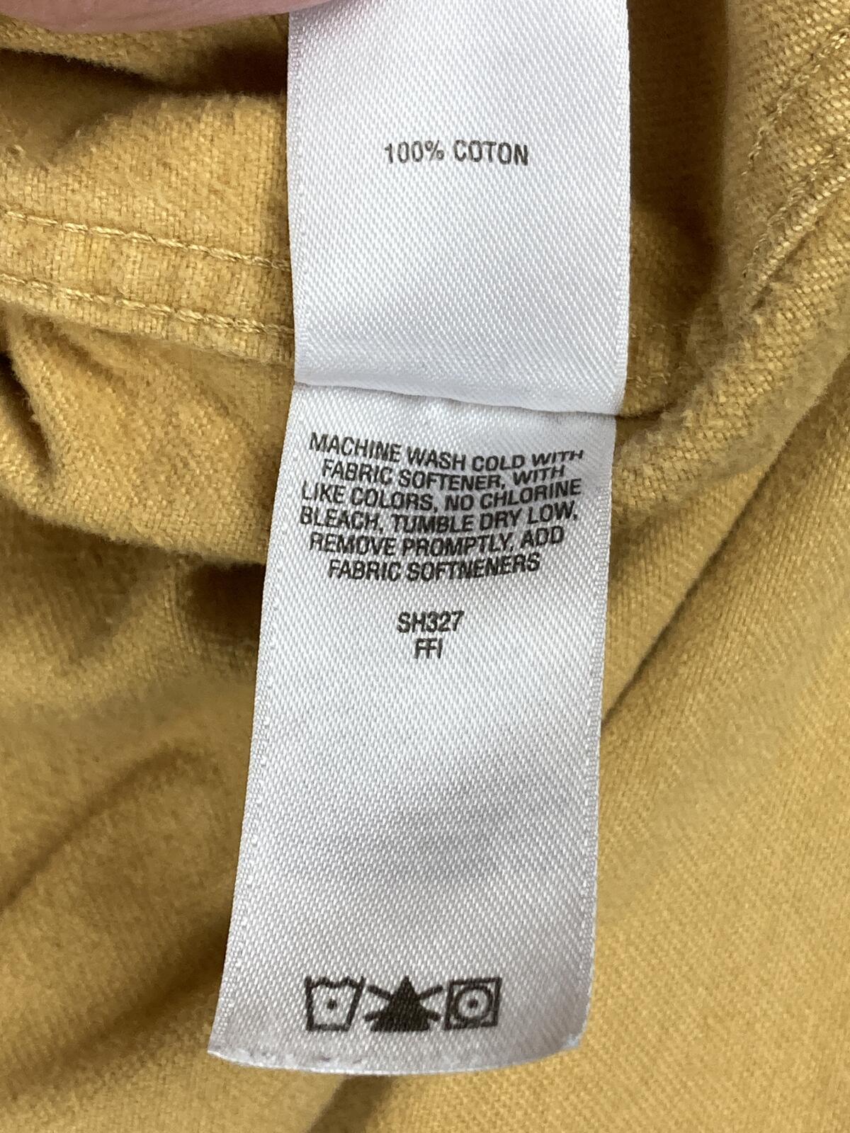 Vintage 90s Cabela's Deerskin Soft Chamois Shirt Mens Tan Long Sleeve Sz M
