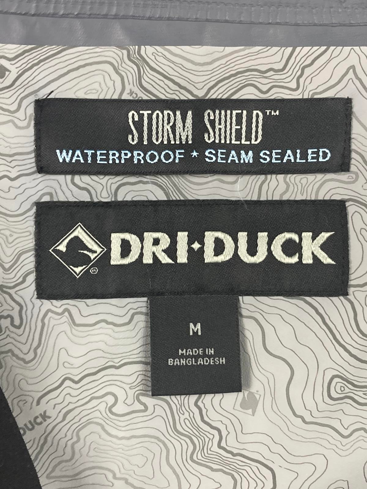 Dri Duck Challenger Full Zip Waterproof Jacket Mens Size M Black Storm Shield