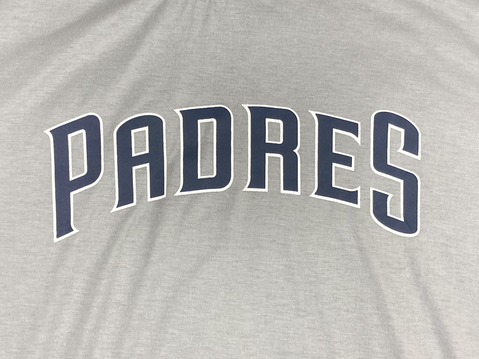 San Diego Padres Hoodie Mens Gray Navy Blue Pullover SGA Toyota Promo MLB Sz 2XL