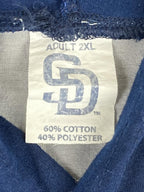 San Diego Padres Hoodie Mens Gray Navy Blue Pullover SGA Toyota Promo MLB Sz 2XL