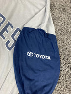 San Diego Padres Hoodie Mens Gray Navy Blue Pullover SGA Toyota Promo MLB Sz 2XL