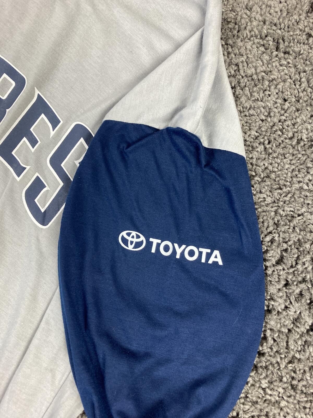San Diego Padres Hoodie Mens Gray Navy Blue Pullover SGA Toyota Promo MLB Sz 2XL