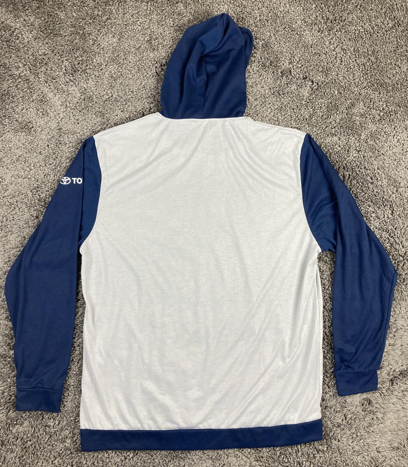 San Diego Padres Hoodie Mens Gray Navy Blue Pullover SGA Toyota Promo MLB Sz 2XL