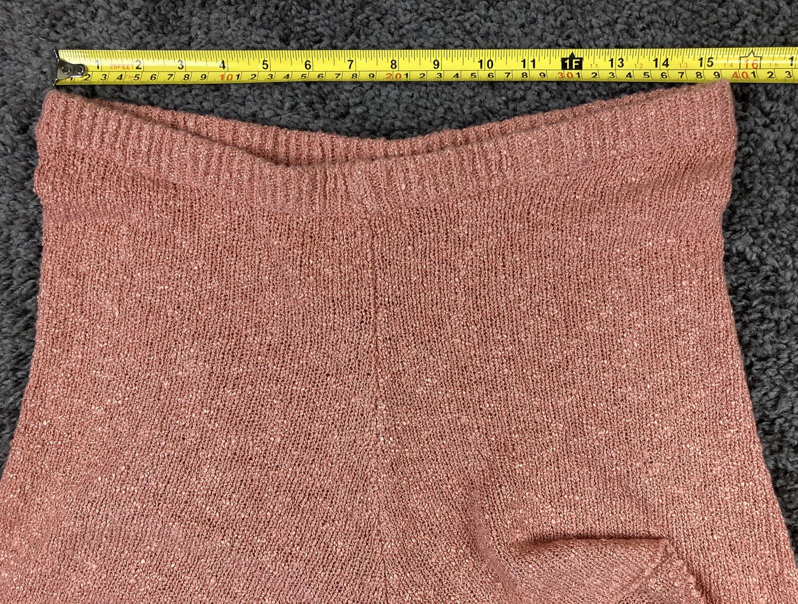 O'Neill Women’s Camden Knit Lounge Shorts Rose Peach Soft Beach Casual Sz Large
