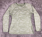 NOBULL Women's Lightweight Long Sleeve Tee Green Camo CrossFit Training  Size M