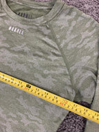 NOBULL Women's Lightweight Long Sleeve Tee Green Camo CrossFit Training  Size M