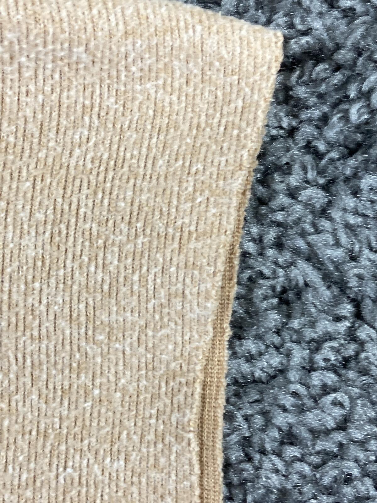 Zara Beige Sleeveless Turtleneck Sweater Vest Raw Hem Knit Tank Women's Medium