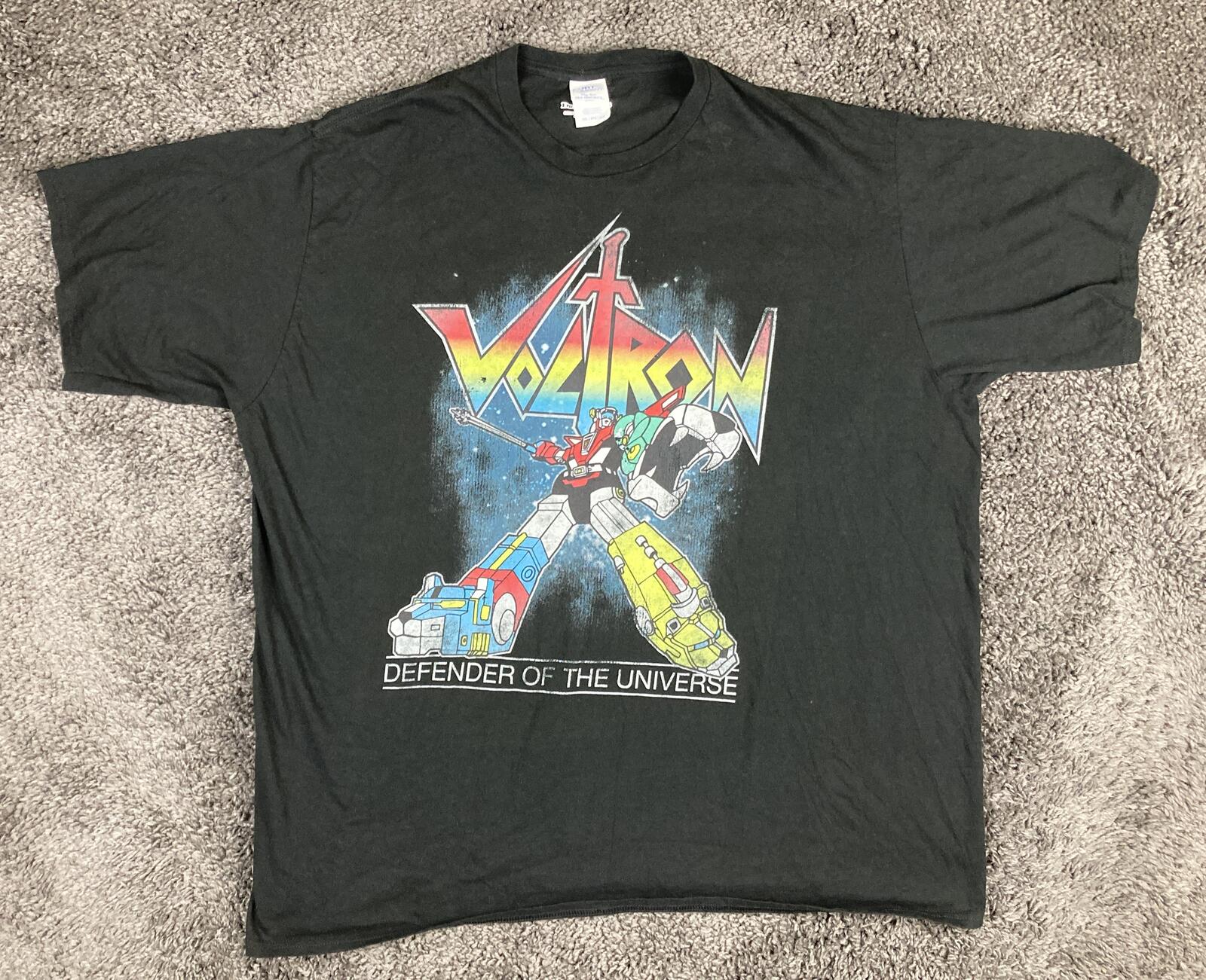 New Voltron Defender of the Universe T-Shirt Men's 3XL Black DreamWorks NWOT