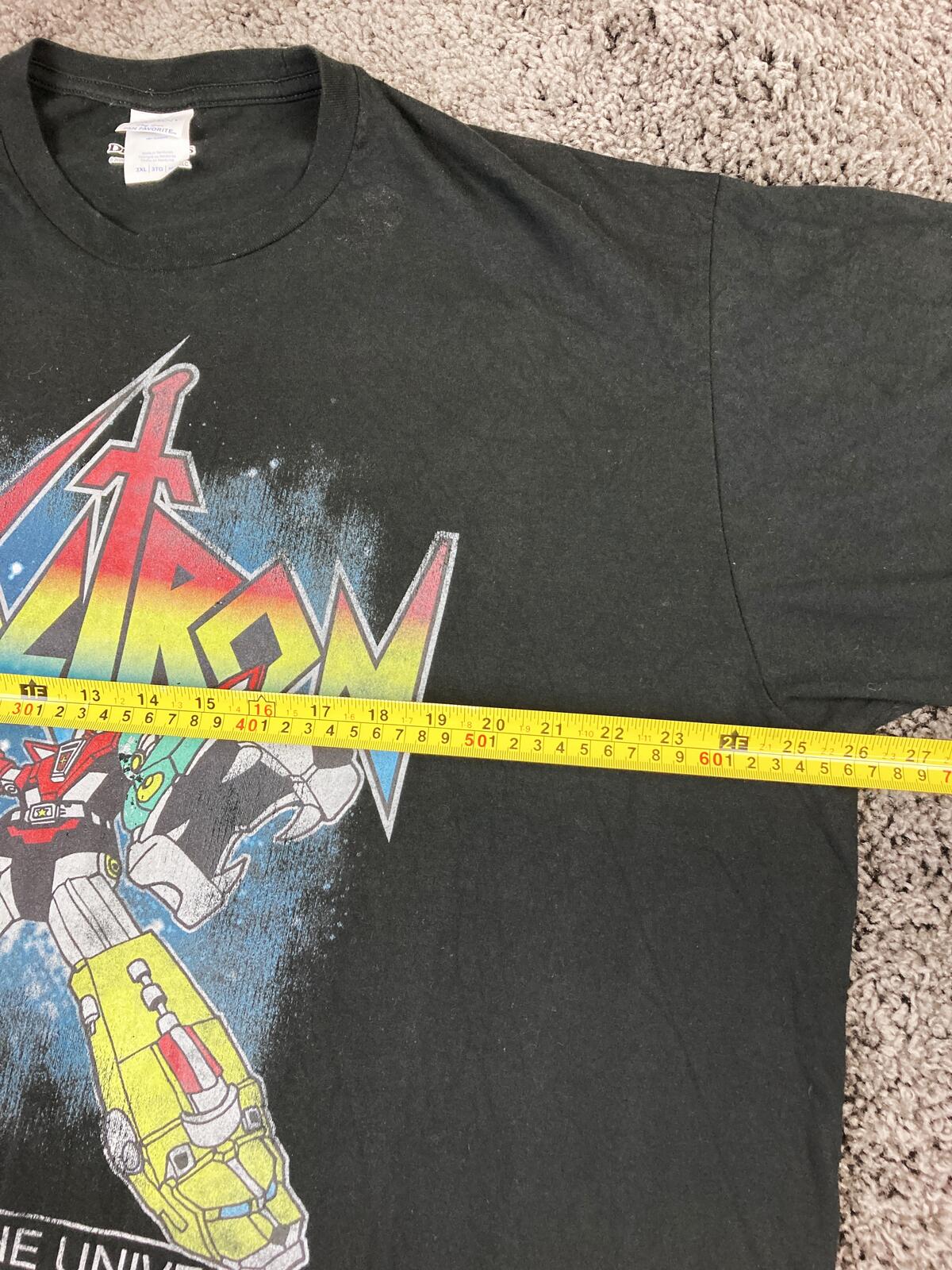 New Voltron Defender of the Universe T-Shirt Men's 3XL Black DreamWorks NWOT