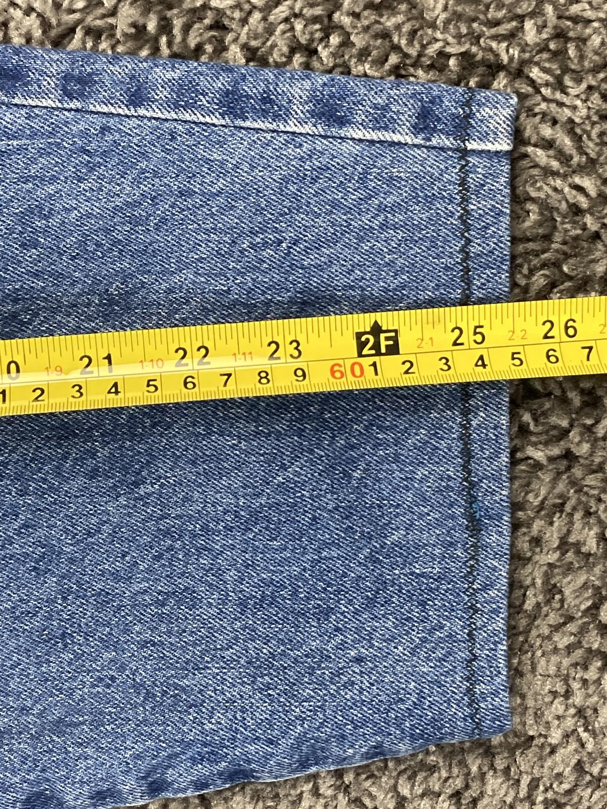 Vintage Star Cody High Rise Relaxed Tapered Leg Jeans Blue Denim 34x26