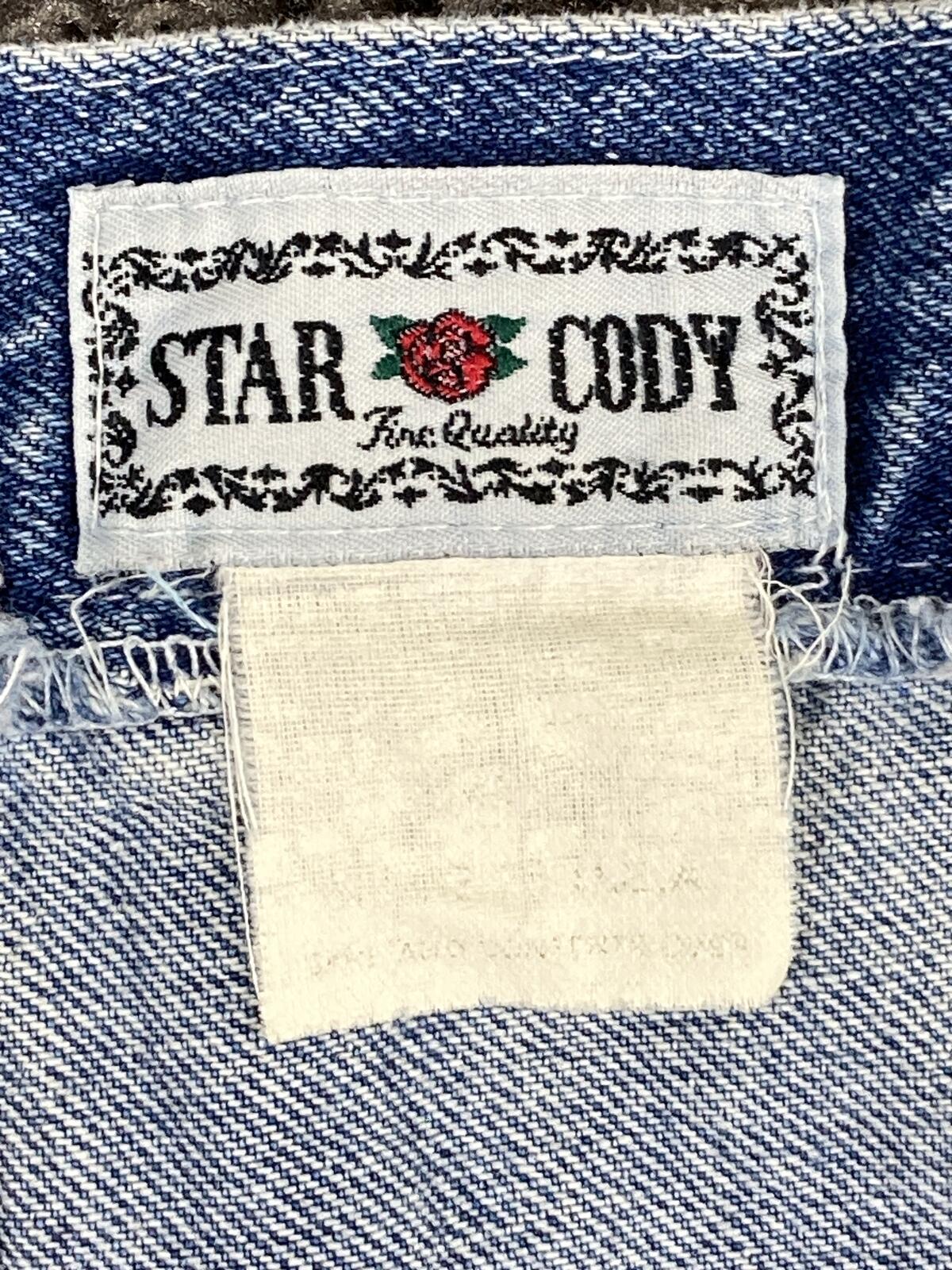 Vintage Star Cody High Rise Relaxed Tapered Leg Jeans Blue Denim 34x26