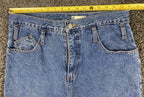 Vintage Star Cody High Rise Relaxed Tapered Leg Jeans Blue Denim 34x26