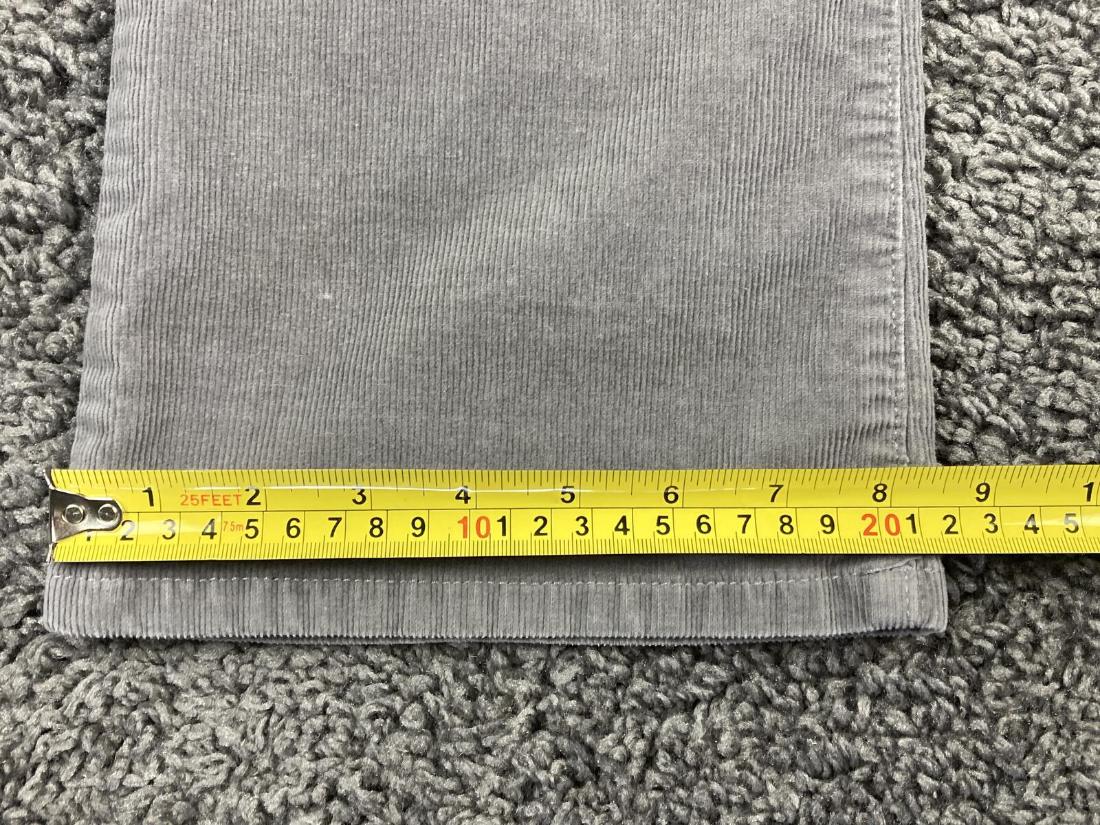 Talbots Curvy Fit Corduroy Pants Women’s Petite Gray Stretch Straight Leg Sz 4P