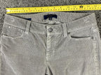 Talbots Curvy Fit Corduroy Pants Women’s Petite Gray Stretch Straight Leg Sz 4P