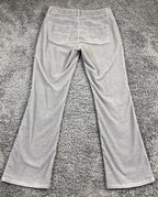 Talbots Curvy Fit Corduroy Pants Women’s Petite Gray Stretch Straight Leg Sz 4P