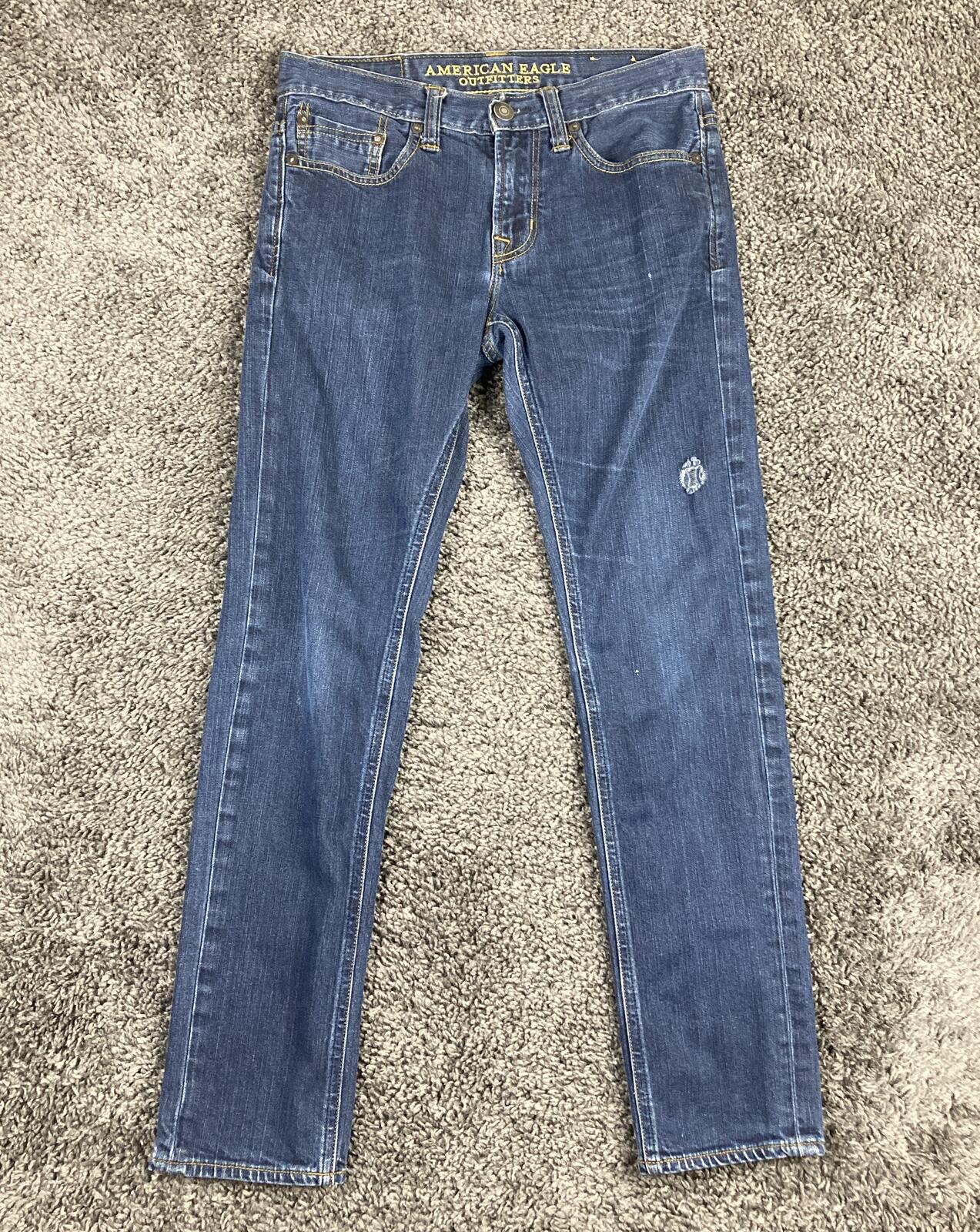 American Eagle Outfitters Jeans Womens Skinny Distressed Sz 28/30