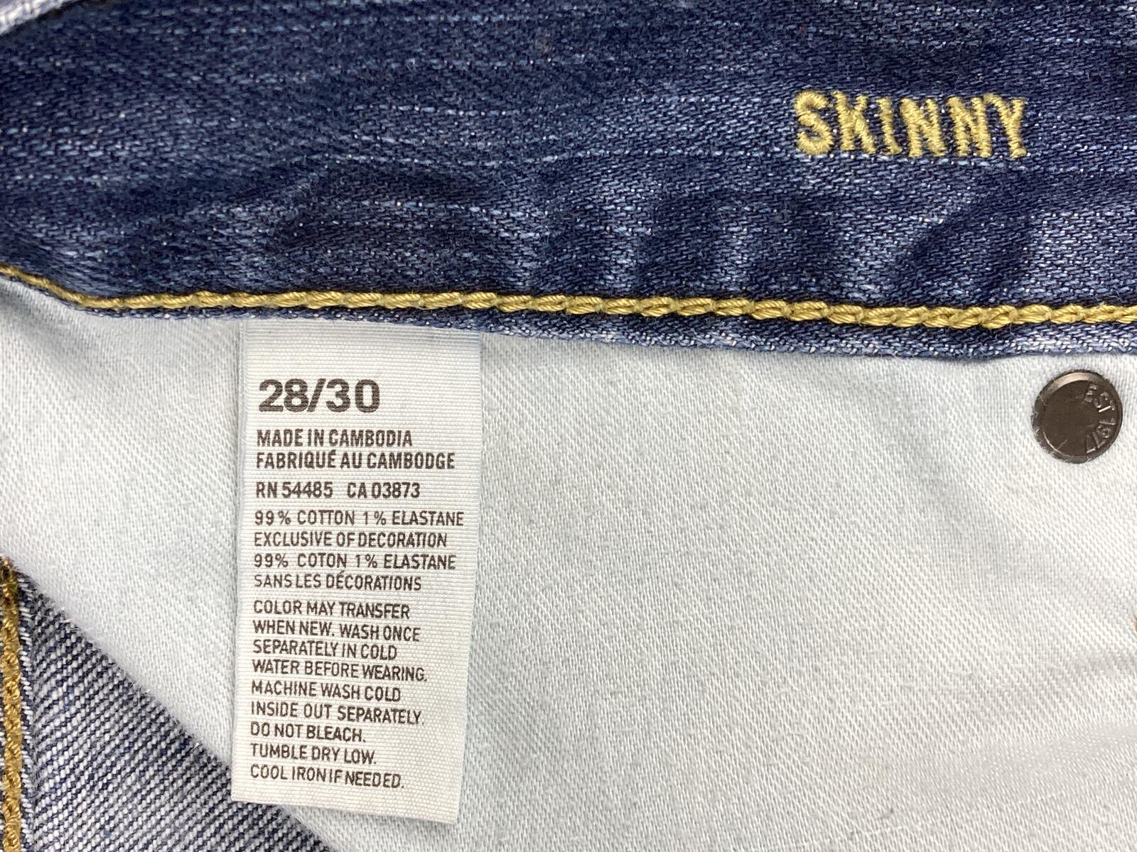 American Eagle Outfitters Jeans Womens Skinny Distressed Sz 28/30