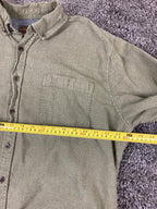 Northwest Territory Mens XL Green Cotton Flannel Shirt Long Sleeve Button Down