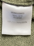 Northwest Territory Mens XL Green Cotton Flannel Shirt Long Sleeve Button Down