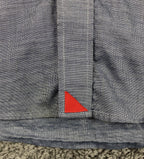 UNTUCKit Petrus Short Sleeve Button Down Shirt Blue Chambray Mens Size L