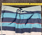 Vintage Quiksilver Board Shorts Mens Gray Red Square Logo Y2K Surf Trunks Sz 33