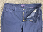 NYDJ Straight Leg Jeans Womens Blue Lift Tuck Stretch Denim Size 8