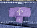 NYDJ Straight Leg Jeans Womens Blue Lift Tuck Stretch Denim Size 8