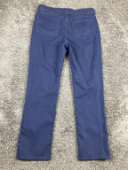NYDJ Straight Leg Jeans Womens Blue Lift Tuck Stretch Denim Size 8
