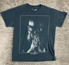 Bravado Tupac Shakur 2Pac Memorial Praying Hands Rap Graphic T-Shirt Black Sz M