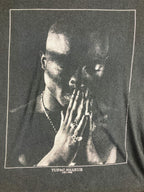 Bravado Tupac Shakur 2Pac Memorial Praying Hands Rap Graphic T-Shirt Black Sz M