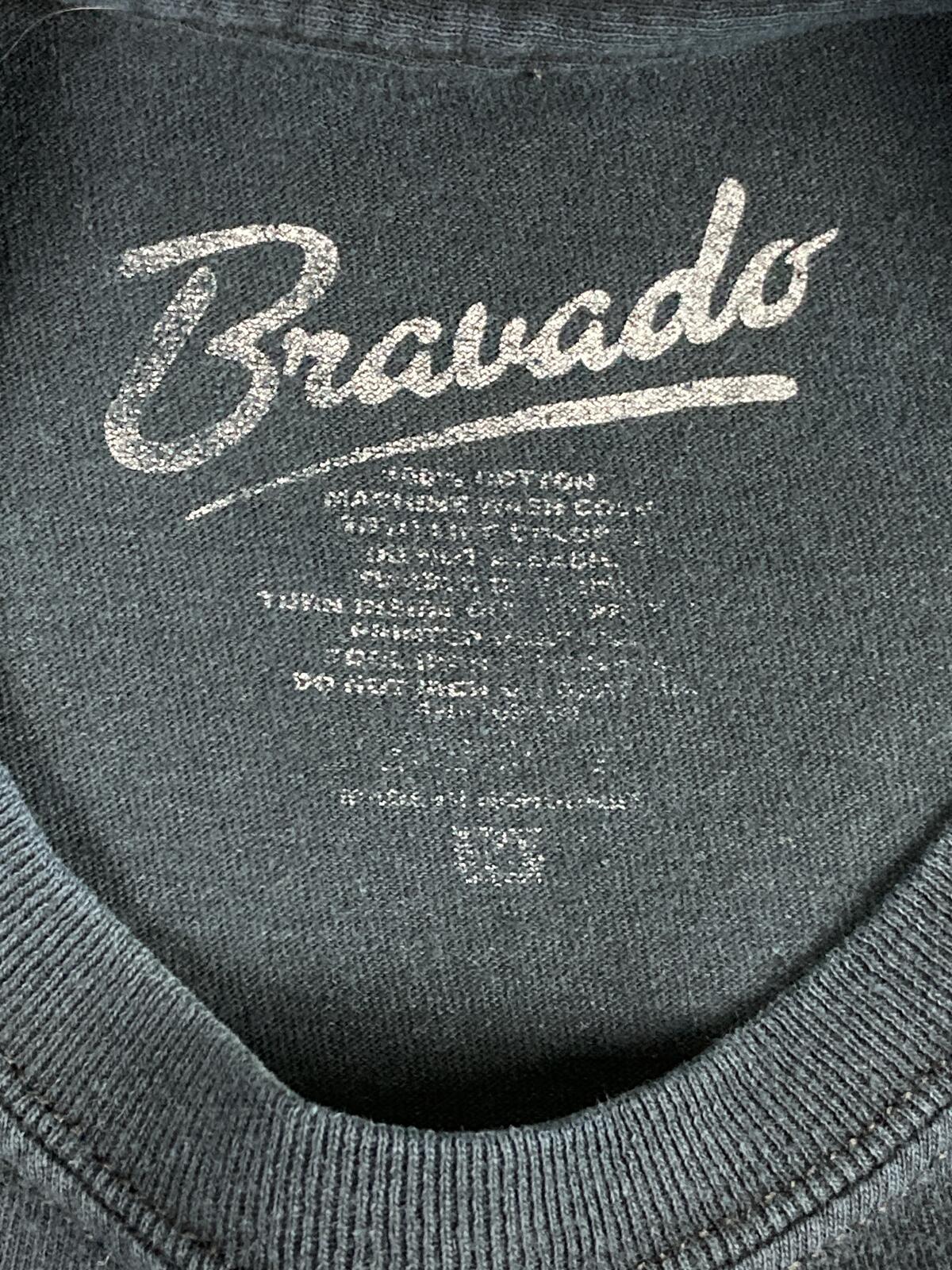 Bravado Tupac Shakur 2Pac Memorial Praying Hands Rap Graphic T-Shirt Black Sz M