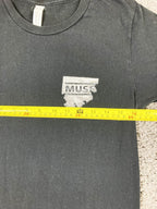 Muse Band T-Shirt Black Will of the People Stencil Logo WOTP Sz Small