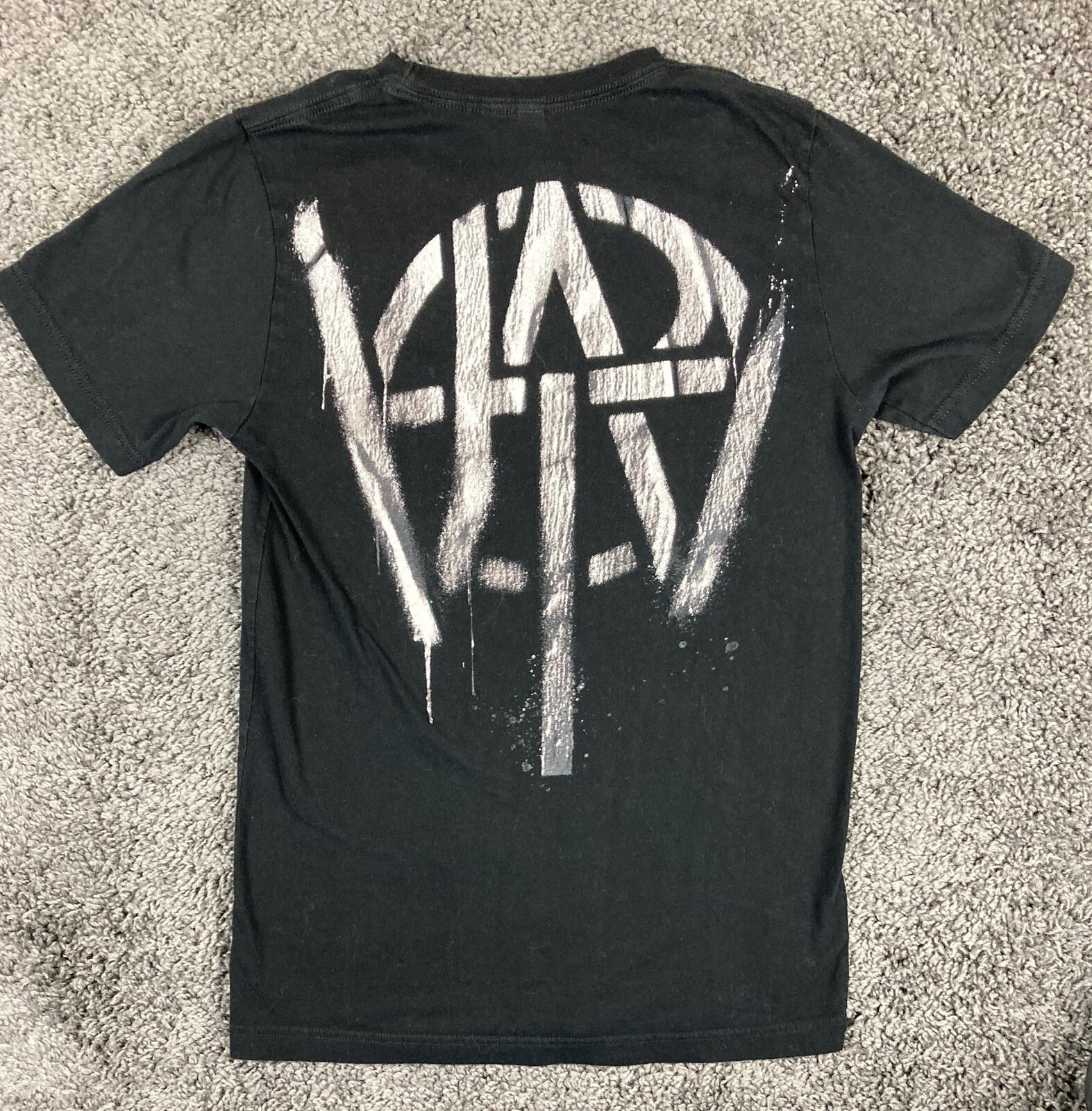 Muse Band T-Shirt Black Will of the People Stencil Logo WOTP Sz Small