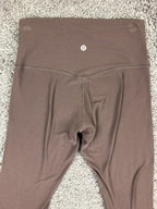Lululemon Align High Rise Pant 25" French Press Brown Nulu Yoga Leggings Sz 6