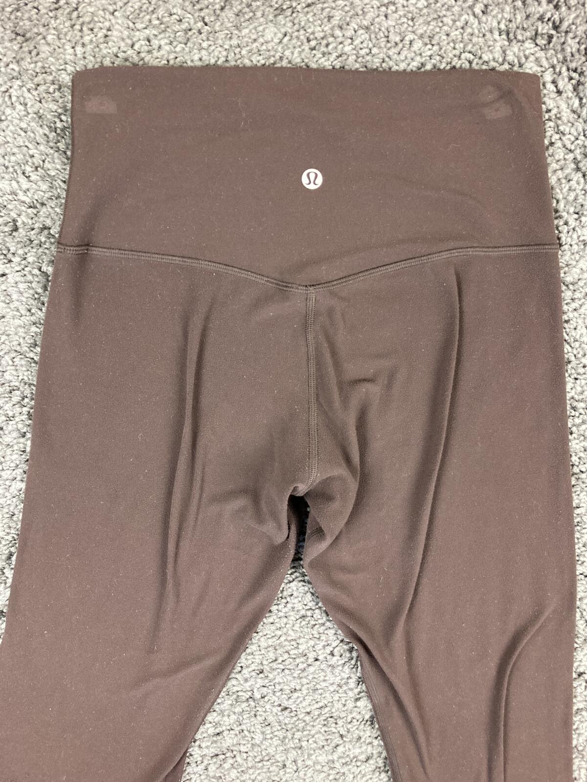 Lululemon Align High Rise Pant 25" French Press Brown Nulu Yoga Leggings Sz 6