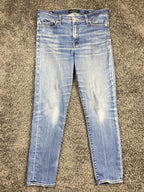 Lucky Brand Hayden Skinny Jeans Womens Blue Medium Wash Ankle Stretch Denim 8/29