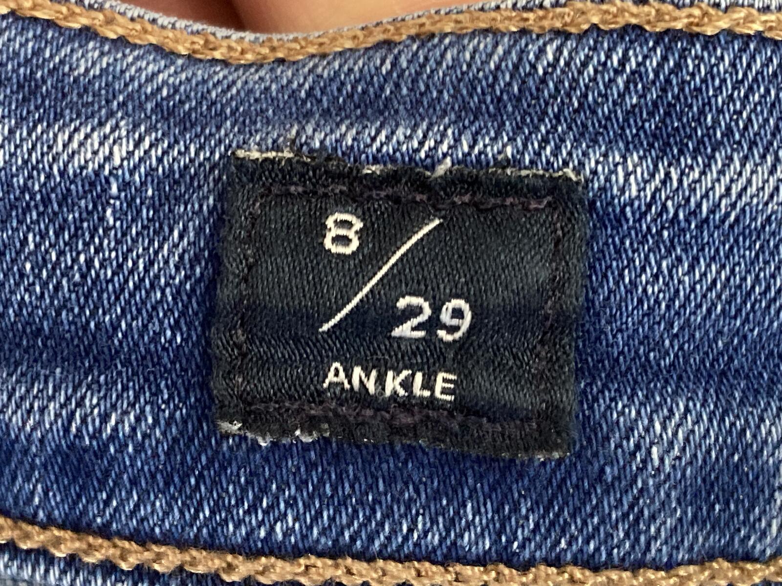 Lucky Brand Hayden Skinny Jeans Womens Blue Medium Wash Ankle Stretch Denim 8/29