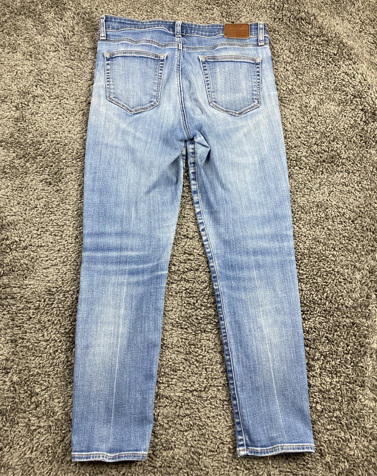 Lucky Brand Hayden Skinny Jeans Womens Blue Medium Wash Ankle Stretch Denim 8/29