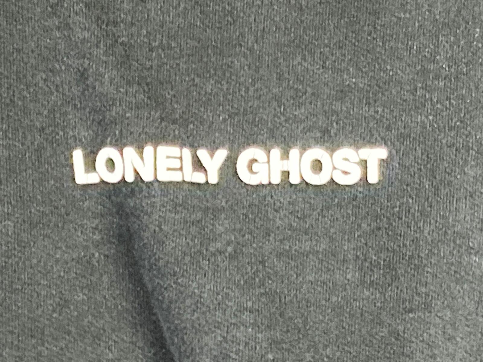 Lonely Ghost Hoodie It's Cool To Care Graphic Unisex Black Sz 2XL