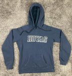 Champion Georgetown Hoyas Hoodie Navy Blue Pullover Sweatshirt Mens L