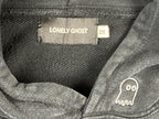 Lonely Ghost Hoodie It's Cool To Care Graphic Unisex Black Sz 2XL