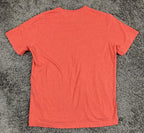 Psycho Bunny Men's V-Neck Tee Heather Red Pima Cotton Embroidered Logo Sz Size 4
