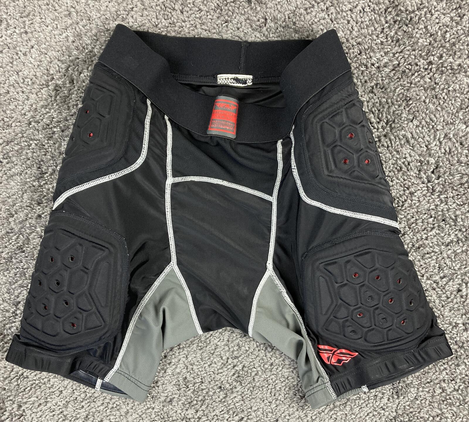 Fly Racing Barricade Padded Compression Shorts Motocross MTB Armored Shorts Sz S